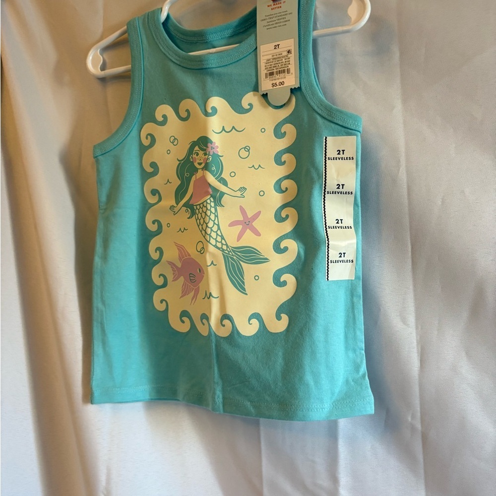 Cat & Jack Turquoise Mermaid Tank Top